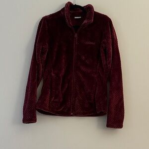 Columbia Women’s Burgundy Fireside Sherpa Teddy Fleece Medium